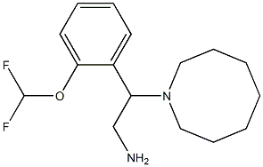 2-(azocan-1-yl)-2-[2-(difluoromethoxy)phenyl]ethan-1-amine Structure