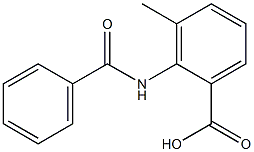 2-(benzoylamino)-3-methylbenzoic acid 结构式