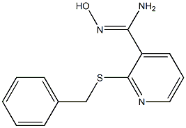 2-(benzylsulfanyl)-N'-hydroxypyridine-3-carboximidamide Structure