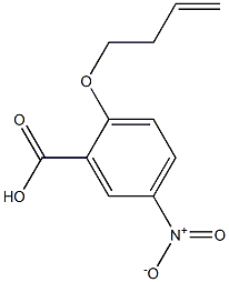 2-(but-3-en-1-yloxy)-5-nitrobenzoic acid 结构式