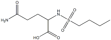  2-(butane-1-sulfonamido)-4-carbamoylbutanoic acid