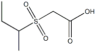 2-(butane-2-sulfonyl)acetic acid 化学構造式