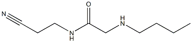 2-(butylamino)-N-(2-cyanoethyl)acetamide,,结构式