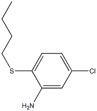 2-(butylsulfanyl)-5-chloroaniline 化学構造式