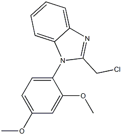 2-(chloromethyl)-1-(2,4-dimethoxyphenyl)-1H-1,3-benzodiazole Structure