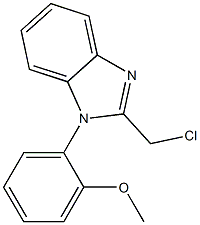 2-(chloromethyl)-1-(2-methoxyphenyl)-1H-1,3-benzodiazole,,结构式