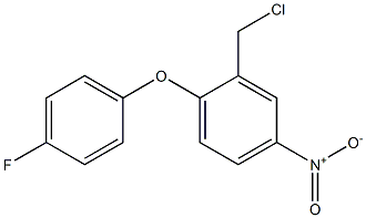 2-(chloromethyl)-1-(4-fluorophenoxy)-4-nitrobenzene 化学構造式