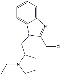 2-(chloromethyl)-1-[(1-ethylpyrrolidin-2-yl)methyl]-1H-1,3-benzodiazole|