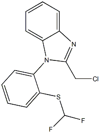 2-(chloromethyl)-1-{2-[(difluoromethyl)sulfanyl]phenyl}-1H-1,3-benzodiazole