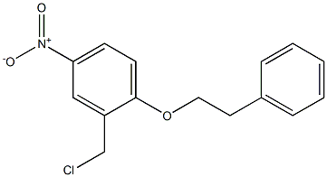 2-(chloromethyl)-4-nitro-1-(2-phenylethoxy)benzene Structure