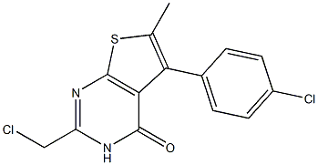  2-(chloromethyl)-5-(4-chlorophenyl)-6-methyl-3H,4H-thieno[2,3-d]pyrimidin-4-one