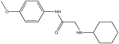 2-(cyclohexylamino)-N-(4-methoxyphenyl)acetamide,,结构式
