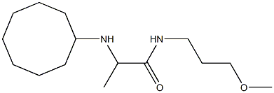 2-(cyclooctylamino)-N-(3-methoxypropyl)propanamide Structure