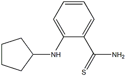 2-(cyclopentylamino)benzene-1-carbothioamide,,结构式