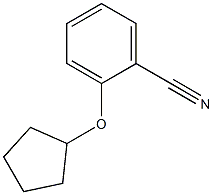 2-(cyclopentyloxy)benzonitrile 化学構造式