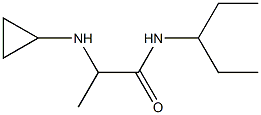 2-(cyclopropylamino)-N-(pentan-3-yl)propanamide Structure