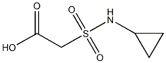 2-(cyclopropylsulfamoyl)acetic acid Structure