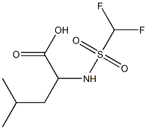 2-(difluoromethane)sulfonamido-4-methylpentanoic acid