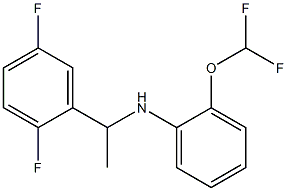 2-(difluoromethoxy)-N-[1-(2,5-difluorophenyl)ethyl]aniline 结构式