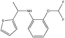 2-(difluoromethoxy)-N-[1-(thiophen-2-yl)ethyl]aniline,,结构式