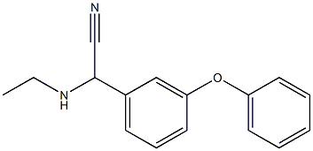 2-(ethylamino)-2-(3-phenoxyphenyl)acetonitrile Structure