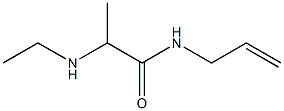 2-(ethylamino)-N-(prop-2-en-1-yl)propanamide,,结构式