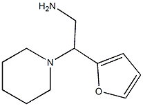 2-(furan-2-yl)-2-(piperidin-1-yl)ethan-1-amine,,结构式