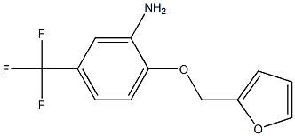 2-(furan-2-ylmethoxy)-5-(trifluoromethyl)aniline Struktur