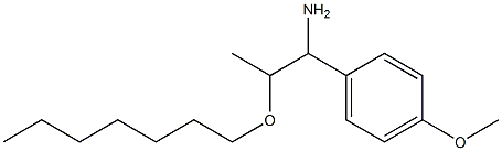 2-(heptyloxy)-1-(4-methoxyphenyl)propan-1-amine 化学構造式