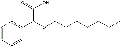 2-(heptyloxy)-2-phenylacetic acid Struktur