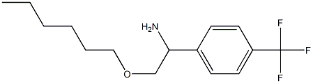 2-(hexyloxy)-1-[4-(trifluoromethyl)phenyl]ethan-1-amine 结构式