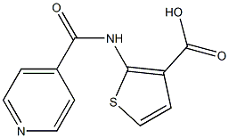 2-(isonicotinoylamino)thiophene-3-carboxylic acid 化学構造式