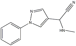  2-(methylamino)-2-(1-phenyl-1H-pyrazol-4-yl)acetonitrile