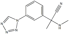 2-(methylamino)-2-[3-(1H-1,2,3,4-tetrazol-1-yl)phenyl]propanenitrile