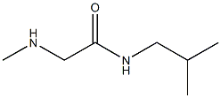 2-(methylamino)-N-(2-methylpropyl)acetamide Struktur