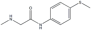 2-(methylamino)-N-[4-(methylthio)phenyl]acetamide Structure