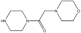 2-(morpholin-4-yl)-1-(piperazin-1-yl)ethan-1-one,,结构式