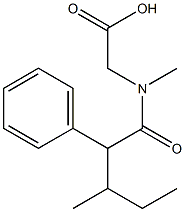 2-(N,3-dimethyl-2-phenylpentanamido)acetic acid Structure