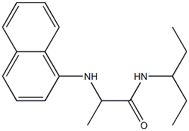 2-(naphthalen-1-ylamino)-N-(pentan-3-yl)propanamide,,结构式