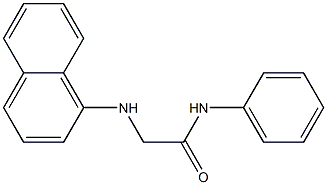 2-(naphthalen-1-ylamino)-N-phenylacetamide 结构式