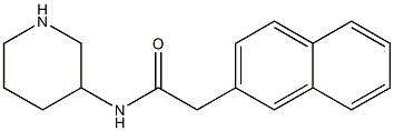 2-(naphthalen-2-yl)-N-(piperidin-3-yl)acetamide Struktur