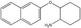 2-(naphthalen-2-yloxy)cyclohexan-1-amine 化学構造式