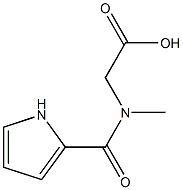 2-(N-methyl1H-pyrrol-2-ylformamido)acetic acid Structure