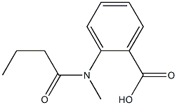 2-(N-methylbutanamido)benzoic acid,,结构式