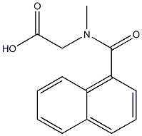 2-(N-methylnaphthalen-1-ylformamido)acetic acid,,结构式