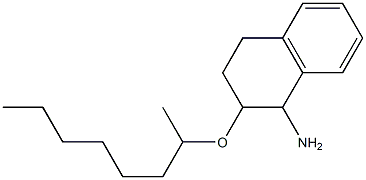 2-(octan-2-yloxy)-1,2,3,4-tetrahydronaphthalen-1-amine 结构式