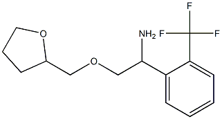 2-(oxolan-2-ylmethoxy)-1-[2-(trifluoromethyl)phenyl]ethan-1-amine 结构式