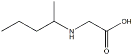 2-(pentan-2-ylamino)acetic acid,,结构式