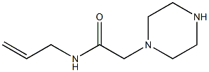2-(piperazin-1-yl)-N-(prop-2-en-1-yl)acetamide 化学構造式