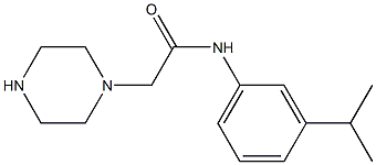 2-(piperazin-1-yl)-N-[3-(propan-2-yl)phenyl]acetamide 结构式